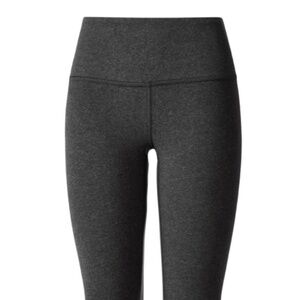 Lululemon Wunder Under Crop Heathered Black Size 8 & 10